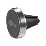 Goobay | Magnetic mount Metal Slim Design for smartphones (35mm) | 38685 | Black/Silver | Magnetic holder is suitable for almost every smartphone; Quick-Snap assembly technology for quick and easy use; Smart and almost invisible fastening option on t ...