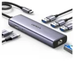 UGREEN 15598 Interface Hub USB-C 3.2 Gen 1 5000 Mbit/s HDMI RJ-45 USB 3.0 / silver