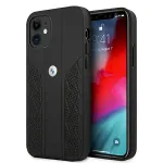 BMW BMHCP12SRSPPK Leather Curve Perforate hardcase for iPhone 12 mini 5,4" / black