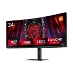 Xiaomi | G34WQi | 34 " | WQHD | 21:9 | 180 Hz | 1 ms | 3440 x 1440 pixels | 350 cd/m&sup2; | HDMI ports quantity 2 | Black | Warranty 24 month(s)