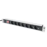 Digitus | Aluminum outlet strip with switch | DN-95402 | Sockets quantity 7