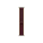 APPLE 49mm Burgundy Trail Loop - S/M - Natural Titanium Finish