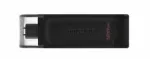 Kingston | USB Flash Drive | DataTraveler 70 | 128 GB | USB Type-C | Black