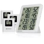 BRESSER Quadro NV termo-higrometras baltas