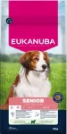 Eukanuba Life Care Senior S/M sausas maistas mažų ir vidutinių veislių senyviems &scaron;unims su ėriena ir ryžiais, 12 kg