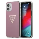 Guess GUHCP12SPCUMPTPI Metallic Collection Hardcase for iPhone 12 mini 5,4" / pink
