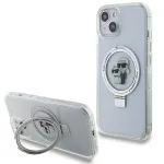 Karl Lagerfeld KLHMP15SHMRSKCH iPhone 15/14/13 6.1" hardcase Ring Stand Karl&Choupett / white
