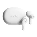 Sudio Earbuds | E4 Pro | Bluetooth | In-ear | Microphone | Cloud White | Noise canceling | Noise reduction | Wireless