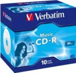 Verbatim Blank CD-R Audio 80Min Music 10 Pack Jewel