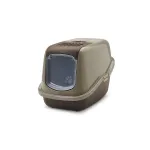 SAVIC Nestor warm gray-chocolate brown - covered cat litter box - 56x39x38.5 cm - 1 pc.