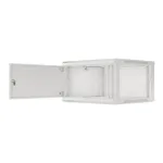 Lanberg | Rack cabinet 19" wall-mount 12U/600x450 for self-assembly with metal door (flat pack) | WF01-6412-00S | Grey