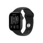 Apple Watch Series 12 GPS + Cellular 42mm Black Aluminium Case with Black Sport Band - S/M