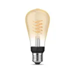 Hue W 7.2W Filament ST64 E27 | E27 | 7 W | Soft white 2100K | Bluetooth and Zigbee