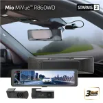 Mio MiVue R860WD, Dash Cam | GPS | Wi-Fi | Front and rear cams synchronized for recording with an unobstructed view; 11.26" IPS anti-glare touchscreen; Upgrade to the STARVIS 2 technology for clear details; Integrated high speed Wi-Fi &ndash; Quick pairing ...
