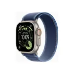 Apple Watch Ultra 3 GPS + Cellular 49mm Natural Titanium Case with Blue/Bright Blue Trail Loop - S/M | Apple