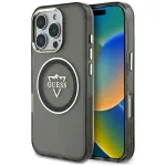 Case Guess IML Metal Mountain Logo MagSafe for iPhone 16 Pro Max / black