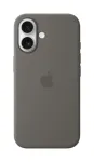 MYY33ZM/A iPhone 16 Silicone Case with MagSafe, Stone Gray