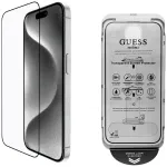 Guess BP Rhinestone 2-in-1 screen and camera lens glass for iPhone 16 Pro Max / silver