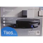 SALE OUT. Ecovacs DEEBOT T90S PRO OMNI Vacuum Cleaner,Robot,Wet&Dry,40000Pa,TruEdge 3.0,ZeroTangle 4.0,OZMO Roller 3.0,Black+OMNI Auto-Empty | Ecovacs DEMO | 24 month(s)