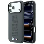BMW M Case Blue Perfo Metal Logo MagSafe for iPhone 18 Pro Max / 17 Pro Max grey