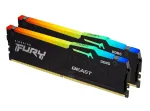 Kingston | Fury Beast RGB | 32 Kit (16GBx2) GB | DDR5 | 4800 MHz | PC/server | Registered No | ECC No
