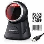 Qoltec Stationary barcode reader and QR code scanner | 1D 2D | USB | Precision