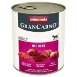 ANIMONDA GranCarno Adult with hearts - wet dog food - 800g