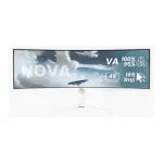 Arozzi | Nova | 49 " | VA | 32:9 | 165 Hz | 4 ms | 5120 x 1440 pixels | 350 cd/m&sup2; | HDMI ports quantity 2 | White