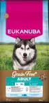 Eukanuba Grain Free Adult Large begrūdis sausas maistas didelių veislių &scaron;unims su žuvimi, 12 kg