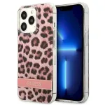 Guess GUHCP13LHSLEOP Hardcase Leopard for iPhone 13 Pro / 13 6,1" / pink