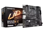 Gigabyte | B550M K 1.0 M/B | Processor family AMD | Processor socket AM4 | DDR4 DIMM | Memory slots 4 | Supported hard disk drive interfaces SATA, M.2 | Number of SATA connectors 4 | Chipset AMD B550 | Micro ATX
