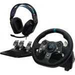 Logitech G920 Driving Force Žaidimų vairas ir pedalai + G335, for Xbox Series X|S/Xbox One/PC, Juoda