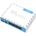 MikroTik | hAP Lite Classic | RB941-2nD | 802.11n | 10/100 Mbit/s | Ethernet LAN (RJ-45) ports 4 | Mesh Support No | MU-MiMO No | No mobile broadband | Antenna type Internal | 1xUSB | 12 month(s)