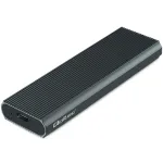 Qoltec Aluminium Enclosure | M.2 SSD drive | NVMe | PCIe| USB 3.1 | Super speed 10Gb/s | 4TB | Graphite