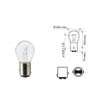 Lemputė PHILIPS 21/5W 12V BAY15d P21/5W LONG LIFE ECO