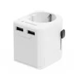 Gembird EU to Universal travel power adapter, 12W | TPA-EU2A12-01-W | 5 V