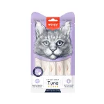 Wanpy Creamy treats skanėstas katėms, su tunu ir krabais, 70 g (5x14g)
