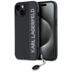 Karl Lagerfeld KLHCP15SPSAKDGCK Hardcase Saffiano Rhinestones & for iPhone 15/14/13 6.1" / black