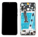 Ekranas Huawei P30 Lite su lietimui jautriu stikliuku ir rėmeliu juodas ORG