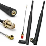 Qoltec Wi-Fi antenna 2.4/2.5 GHz | 5.1/5.8 GHz | 5dBi | omnidirectional | Indoor