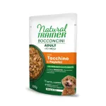 NATURAL TRAINER Dog Bocconcini konservas MINI &scaron;unims su kalakutiena 100g 12vnt (24)