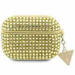 Guess GUAPHDGTPD AirPods Pro cover gold Rhinestone Triangle Charm