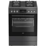 BEKO Cooker | FBM62330GADSN | Hob type Gas | Oven type Electric | Grey | Width 60 cm | Depth 60 cm | Grilling | LED | Energy efficiency class A | 72 L