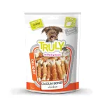 Truly skanėstas &scaron;unims, kalcio kauliukai apvynioti vi&scaron;tiena, 90 g
