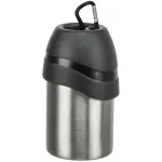 Trixie Gertuvė butelis su dubenėliu, nerūd. plienas/plastikas, 0.3 l