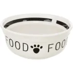TRIXIE &bdquo;Food" dubenėlis, keramika, 0.6 l/15 cm, baltas/juodas
