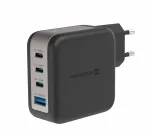 Swissten Travel Charger GaN 3x USB-C PD 100W / USB-A 18W QC