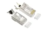 Gembird LC-PTF7-01/100 CAT7 8P8C RJ45 Pass-Through Modular Plug 15u Gold Plated FTP/SFTP 100pcs