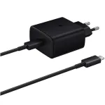 Įkroviklis Samsung EP-TA845 45W + Type-C kabelis juodas