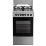 INDESIT Cooker | I5G5PMX | Hob type Gas | Oven type Electric | Stainless Steel | Width 50 cm | Depth 60 cm | Grilling | Energy efficiency class A | 60 L